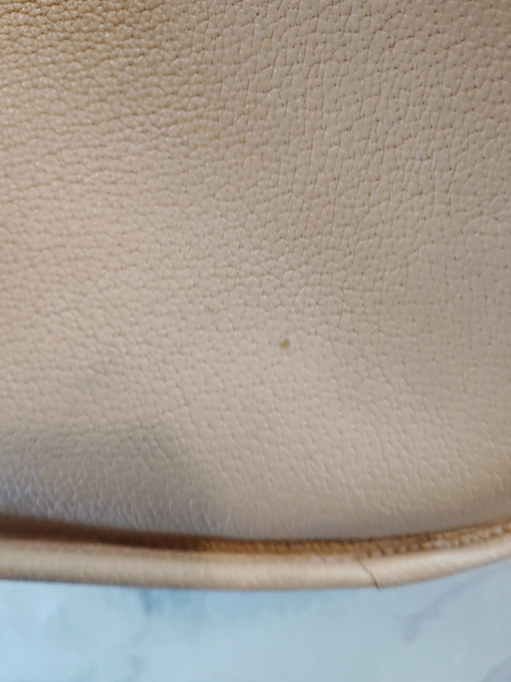 Croc-Embossed Genuine Leather Tan Crossbody Bag with Gold Turn-Lock - Picture 5 of 9